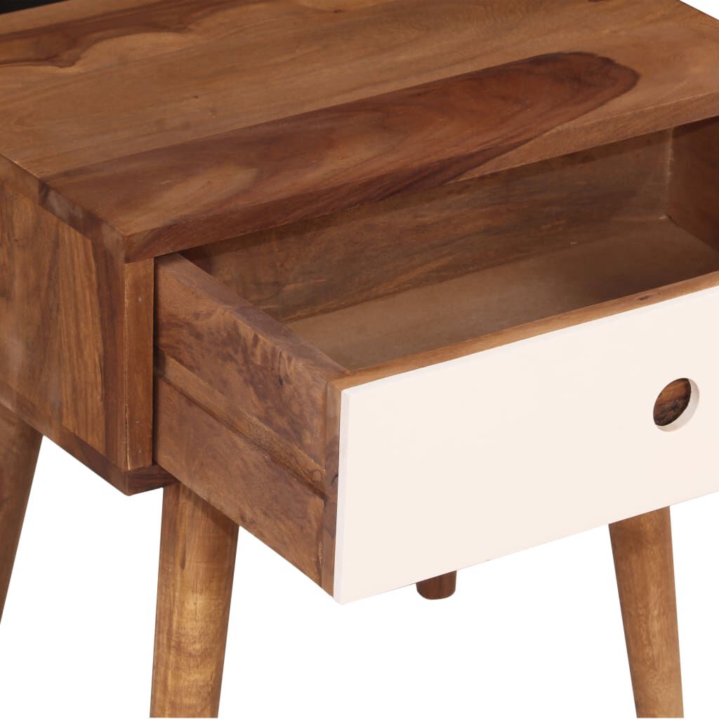 vidaXL Κομοδίνο 45 x 30 x 45 εκ. από Μασίφ Ξύλο Ακακίας