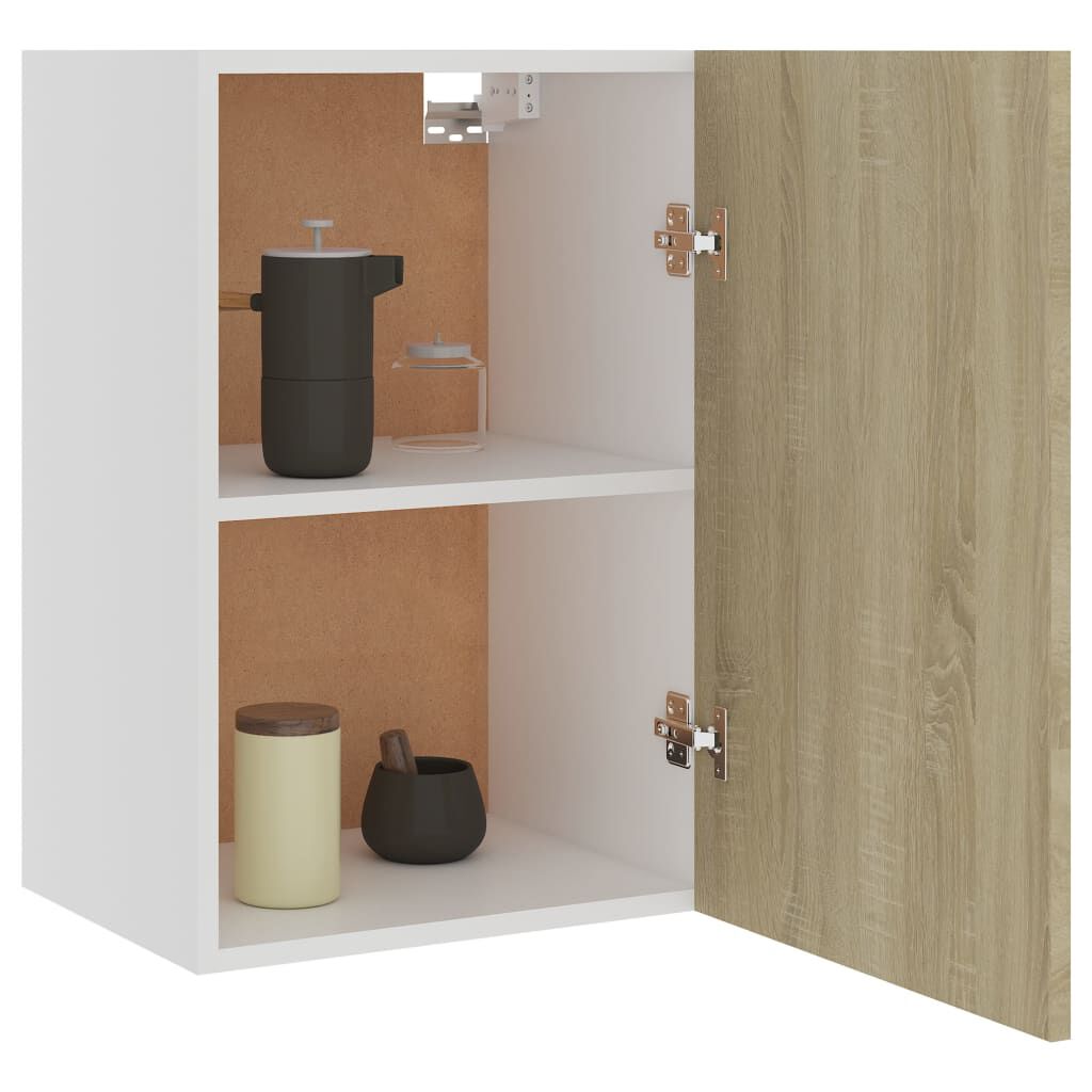 vidaXL Ντουλάπι Κρεμαστό Lyon Sonoma Δρυς 39,5x31x60εκ. από Επεξ. Ξύλο