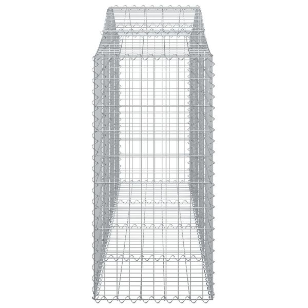 vidaXL Συρματοκιβώτια Τοξωτά 14 τεμ. 200x50x120/140 εκ. Γαλβαν. Ατσάλι
