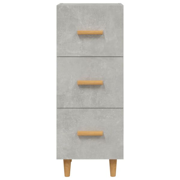 vidaXL Ντουλάπι Γκρι Σκυροδέματος 34,5x34x90 εκ. Επεξεργασμένο Ξύλο