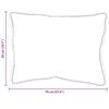 vidaXL Σετ Κουβέρτας με μαξιλάρι 3 pcs Λευκό 240 x 200 cm Μικροΐνες
