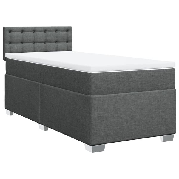 vidaXL &Kappa;&rho;&epsilon;&beta;ά&tau;&iota; Boxspring &mu;&epsilon; &Sigma;&tau;&rho;ώ&mu;&alpha; &Sigma;&kappa;&omicron;ύ&rho;&omicron; &Gamma;&kappa;&rho;&iota; 100x200 &epsilon;&kappa;. &Upsilon;&phi;&alpha;&sigma;&mu;ά&tau;&iota;&nu;&omicron;
