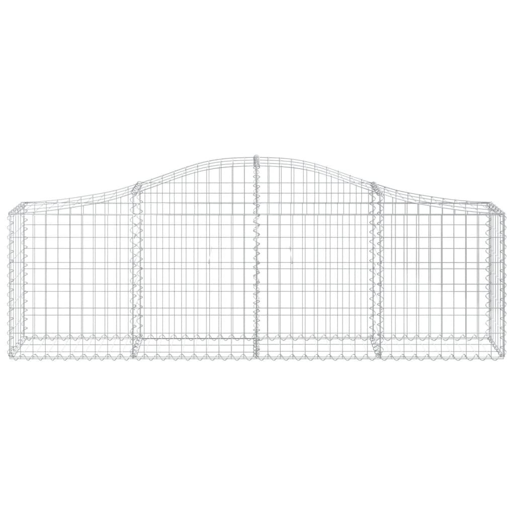 vidaXL Συρματοκιβώτια Τοξωτά 11 τεμ. 200x30x60/80 εκ. Γαλβαν. Ατσάλι