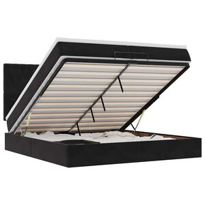 vidaXL &Omicron;&theta;&omega;&mu;&alpha;&nu;&iota;&kappa;ό &kappa;&rho;&epsilon;&beta;ά&tau;&iota; &mu;&epsilon; &sigma;&tau;&rho;ώ&mu;&alpha;&tau;&alpha; &Mu;&alpha;ύ&rho;&omicron; 200x200cm Velvet
