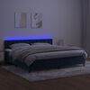 vidaXL &Kappa;&rho;&epsilon;&beta;ά&tau;&iota; Boxspring &mu;&epsilon; &Sigma;&tau;&rho;ώ&mu;&alpha; & LED &Sigma;&kappa;. &Mu;&pi;&lambda;&epsilon; 200x200&epsilon;&kappa;. &Beta;&epsilon;&lambda;&omicron;ύ&delta;&iota;&nu;&omicron;