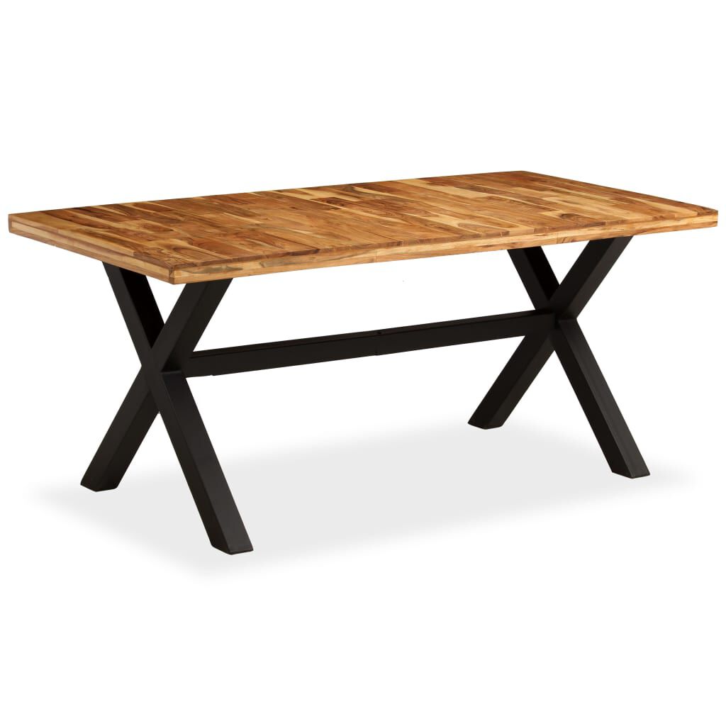 vidaXL Τραπεζαρία 180x90x76 εκ. από Μασίφ Ξύλο Ακακίας και Μάνγκο