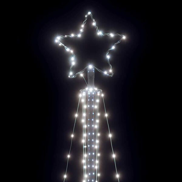 vidaXL Χριστουγεννιάτικο δέντρο LED 483 LED Cold White 240 cm