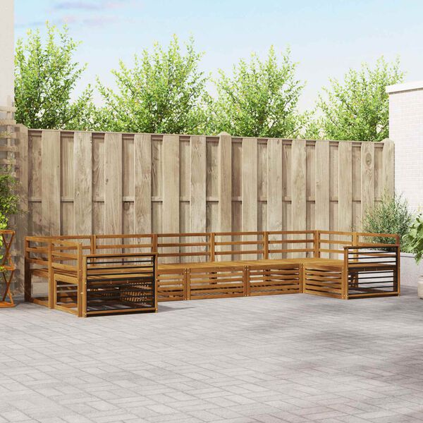 vidaXL &Sigma;&epsilon;&tau; &Kappa;&alpha;&nu;&alpha;&pi;έ 7 pcs &Phi;&upsilon;&sigma;&iota;&kappa;ό &Sigma;&tau;&epsilon;&rho;&epsilon;ό &Xi;ύ&lambda;&omicron; &Alpha;&kappa;&alpha;&kappa;ί&alpha;&sigmaf;