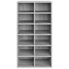 vidaXL Παπουτσοθήκη Γκρι Sonoma 54x34x100,5 εκ. από Επεξεργασμένο Ξύλο