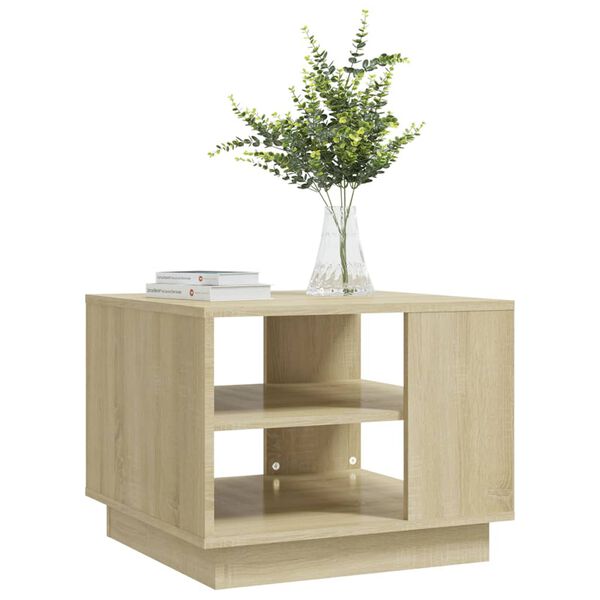 vidaXL Τραπεζάκι Σαλονιού Sonoma Δρυς 55x55x43 εκ. Επεξεργασμένο Ξύλο