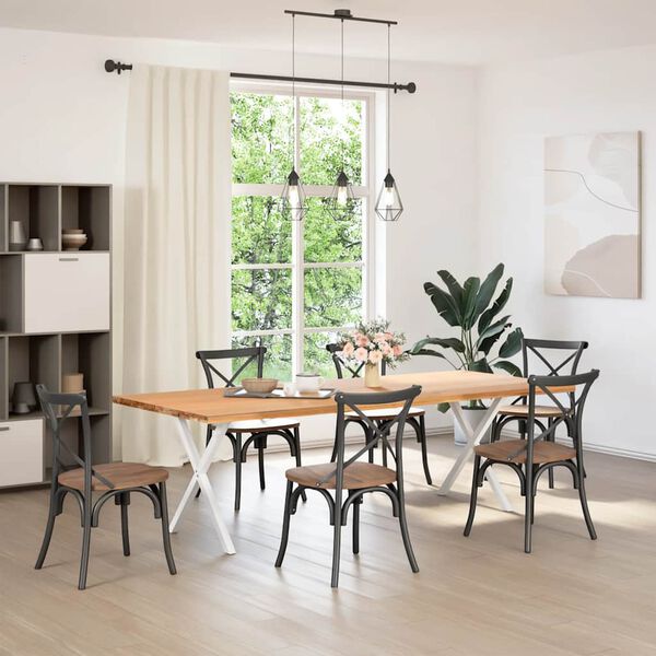 vidaXL &Pi;ό&delta;&iota;&alpha; &Tau;&rho;&alpha;&pi;&epsilon;&zeta;&alpha;&rho;ί&alpha;&sigmaf; &sigma;&epsilon; &Sigma;&chi;ή&mu;&alpha; &Chi;, 2 &tau;&epsilon;&mu;. &Lambda;&epsilon;&upsilon;&kappa;ά 80x(72-73) &epsilon;&kappa;. &Alpha;&tau;&sigma;ά&lambda;&iota;