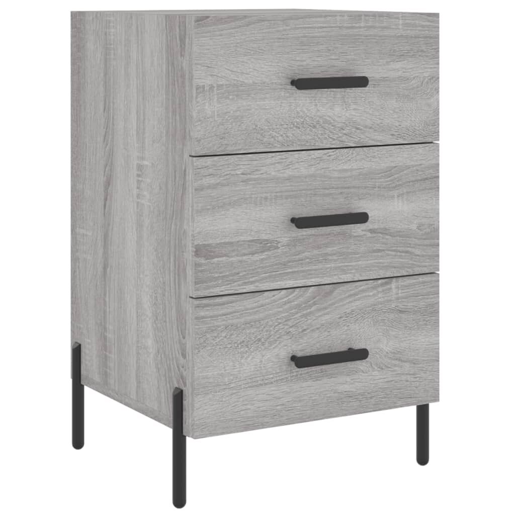 vidaXL Κομοδίνο Γκρι Sonoma 40 x 40 x 66 εκ. από Επεξεργασμένο Ξύλο