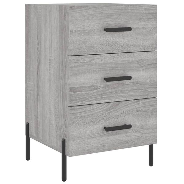 vidaXL Κομοδίνο Γκρι Sonoma 40 x 40 x 66 εκ. από Επεξεργασμένο Ξύλο