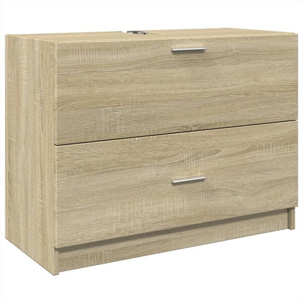 vidaXL Ντουλάπι Νιπτήρα Sonoma Δρυς 78x37x59 εκ. Επεξεργασμένο Ξύλο