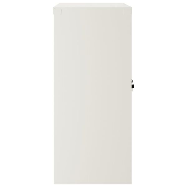 vidaXL Αρχειοθήκη Λευκή 90 x 40 x 90 εκ. από Ατσάλι