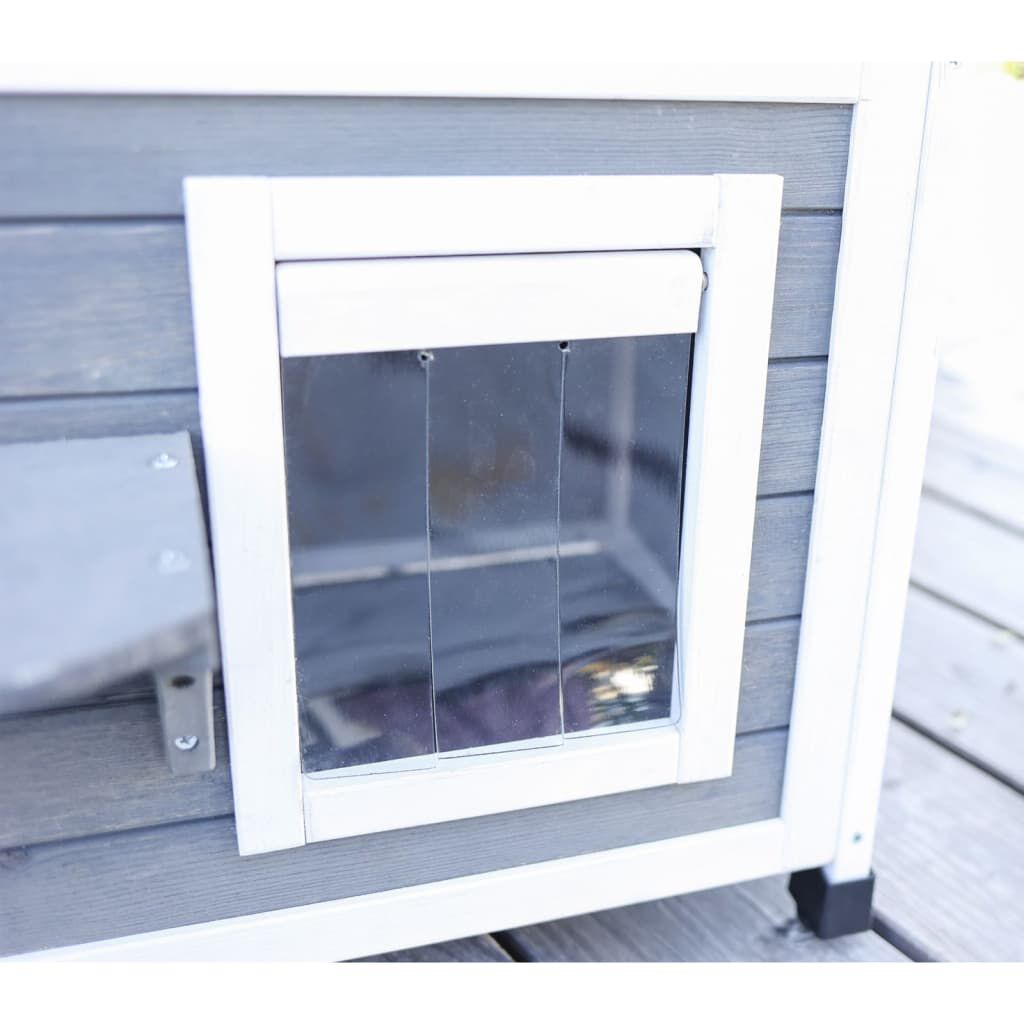 Kerbl Outdoor Γατόσπιτο Family 57 x 55 x 80 εκ. Γκρι και Λευκό