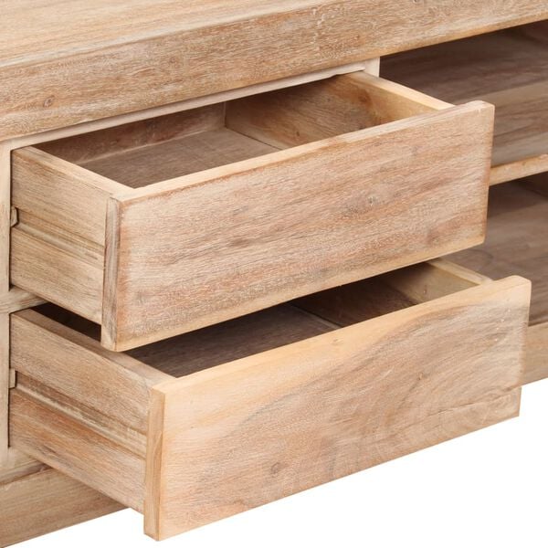 vidaXL Έπιπλο Τηλεόρασης Ανοιχτό Καφέ 120x30x40 εκ. Μασίφ Ξύλο Ακακίας
