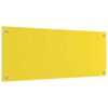 vidaXL Πίσω Πάνελ Κουζίνας 2 pcs Κίτρινο 100 x 40 cm σκληρυμένο γυαλί