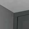 vidaXL Έπιπλο Τηλεόρασης Ανθρακί 105 x 35 x 52 εκ από Ατσάλι και Γυαλί