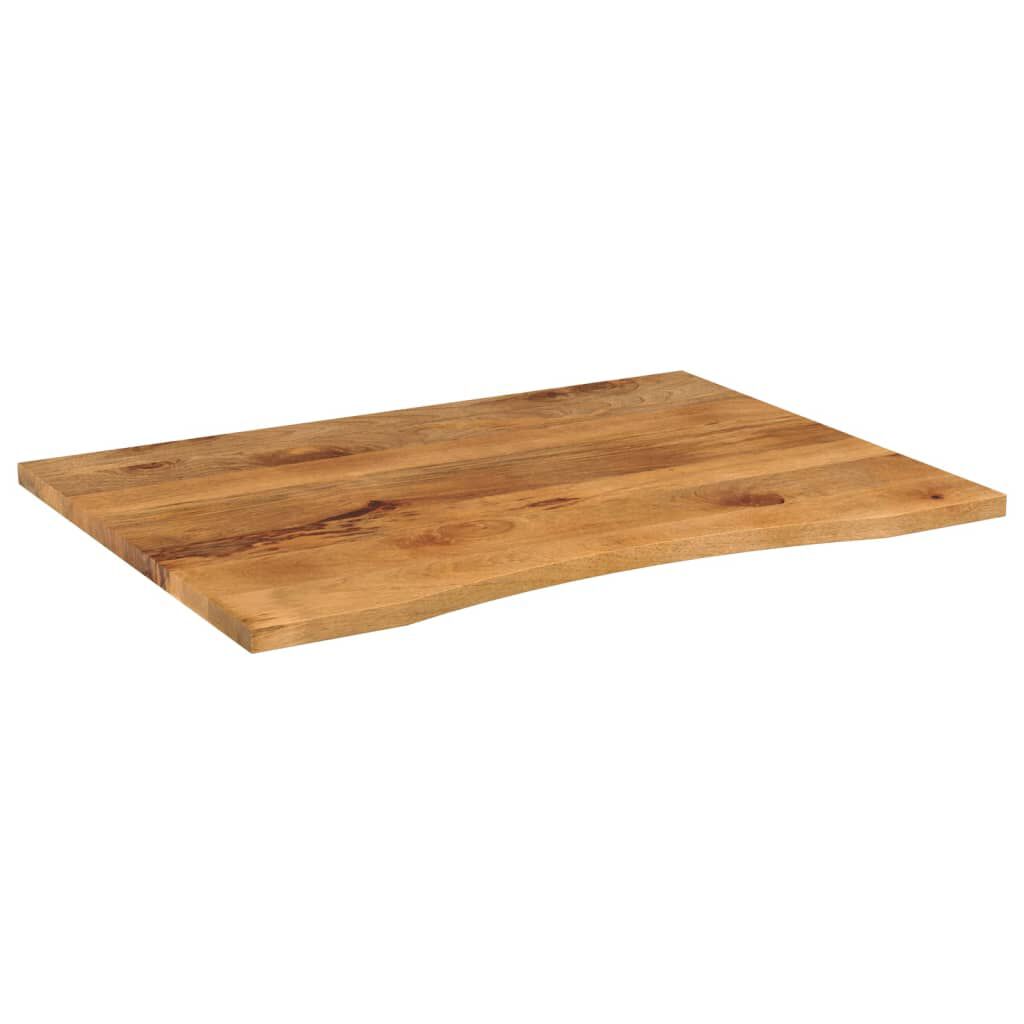 vidaXL Επιφάνεια Γραφείου Καμπύλη 110x80x2,5 εκ Μασίφ Ακατ. Μάνγκο