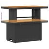 vidaXL Σετ Καναπέ Κήπου με μαξιλάρι 10 pcs Μαύρο 90 x 55 x 71 cm