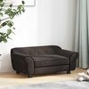 vidaXL Καναπές - Κρεβάτι Σκύλου Καφέ 72 x 45 x 30 εκ. Βελουτέ