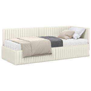 vidaXL &Kappa;&rho;&epsilon;&beta;ά&tau;&iota; &gamma;&omega;&nu;ί&alpha;&sigmaf; &mu;&epsilon; &sigma;&tau;&rho;ώ&mu;&alpha; 2 &tau;&mu;&chi;. &Kappa;&rho;&epsilon;&mu; 80 x 200 cm &Beta;&epsilon;&lambda;&omicron;ύ&delta;&omicron;