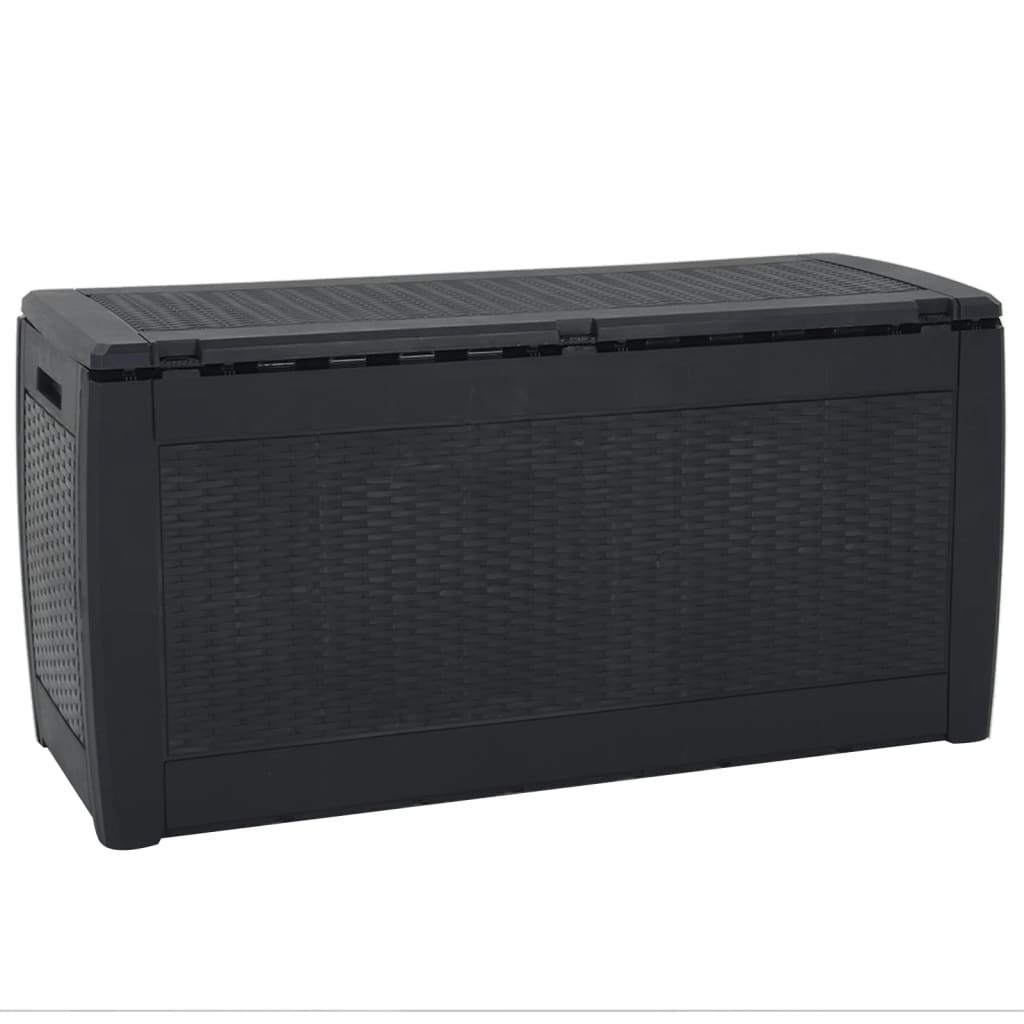 vidaXL Μπαούλο Αποθήκευσης Κήπου Ανθρακί 119x48x60 εκ. απο Πολυπ/λένιο