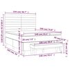 vidaXL &Kappa;&rho;&epsilon;&beta;ά&tau;&iota; Boxspring &mu;&epsilon; &Sigma;&tau;&rho;ώ&mu;&alpha; &Mu;&pi;&lambda;&epsilon; 140x190 &epsilon;&kappa;. &Upsilon;&phi;&alpha;&sigma;&mu;ά&tau;&iota;&nu;&omicron;