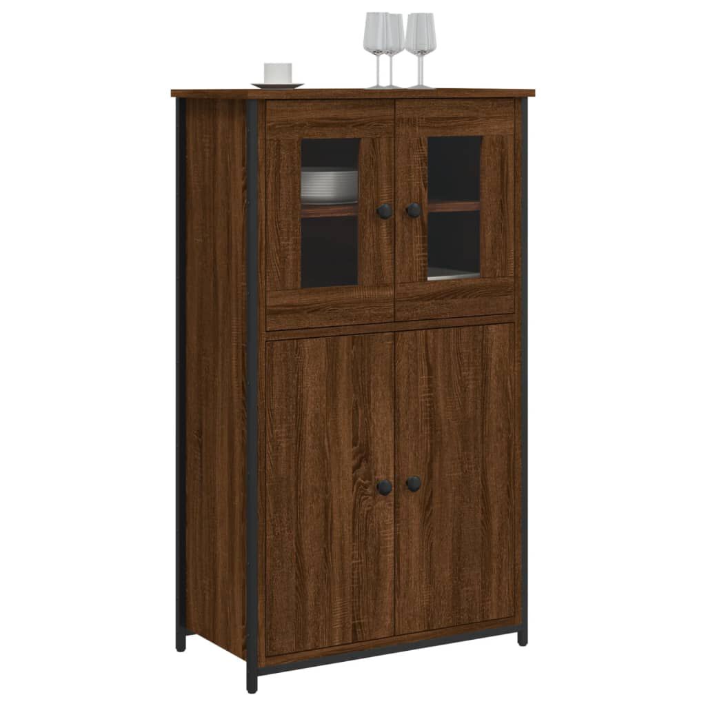 vidaXL Ντουλάπι Καφέ Δρυς 62x32x106,5 εκ. από Επεξεργασμένο Ξύλο