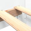 vidaXL Πλαίσιο Κρεβατιού Λευκό 90 x 190 εκ. από Επεξεργασμένο Ξύλο