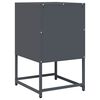 vidaXL Κομοδίνο Ανθρακί 36x39x60,5 cm από χάλυβα ψυχρής έλασης