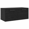 vidaXL Ντουλάπα Τοίχου Μαύρη δρυς 80 x 36.5 x 35 cm Επεξεργασμένο ξύλο