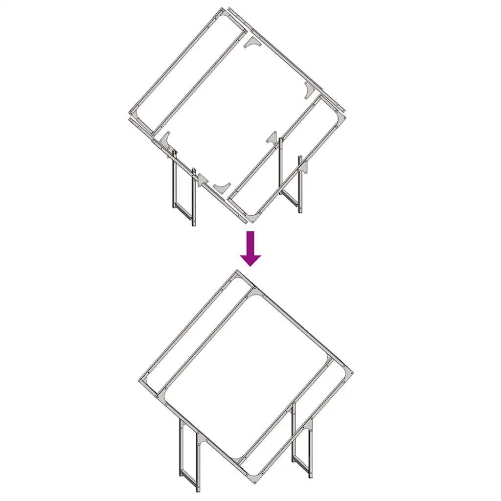 vidaXL Ράφι για καυσόξυλα Ανθρακί 100x25x100 cm Ατσάλι ψυχρής έλασης