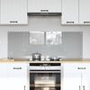 vidaXL Πίσω Πάνελ Κουζίνας 2 pcs Ανοιχτό γκρι 70 x 50 cm