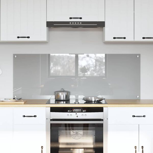 vidaXL Πίσω Πάνελ Κουζίνας 2 pcs Ανοιχτό γκρι 70 x 50 cm