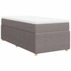 vidaXL &Kappa;&rho;&epsilon;&beta;ά&tau;&iota; Boxspring &mu;&epsilon; &Sigma;&tau;&rho;ώ&mu;&alpha; Taupe 100 x 200 &epsilon;&kappa;. &Upsilon;&phi;&alpha;&sigma;&mu;ά&tau;&iota;&nu;&omicron;