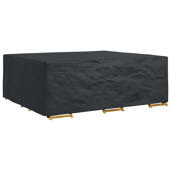 vidaXL Κάλυμμα επίπλων Μονόχρωμο Μαύρο 300 x 250 x 100 cm 210D