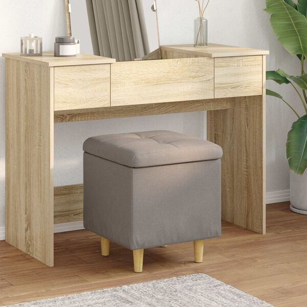 vidaXL &Omicron;&theta;&omega;&mu;&alpha;&nu;&iota;&kappa;ό &alpha;&pi;&omicron;&theta;ή&kappa;&epsilon;&upsilon;&sigma;&eta;&sigmaf; &mu;&epsilon; &mu;&alpha;&xi;&iota;&lambda;ά&rho;&iota; Taupe 40 x 40 x 45 cm ύ&phi;&alpha;&sigma;&mu;&alpha;
