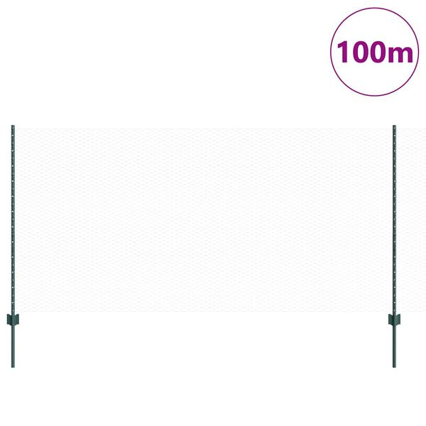 vidaXL &Tau;&epsilon;&nu;&tau;ώ&tau;&omicron; &mu;&epsilon; &sigma;&tau;ή&rho;&iota;&gamma;&mu;&alpha; &Pi;&rho;ά&sigma;&iota;&nu;&omicron; 1,2 x 100 m &Chi;ά&lambda;&upsilon;&beta;&alpha;&sigmaf; &kappa;&alpha;&iota; PVC