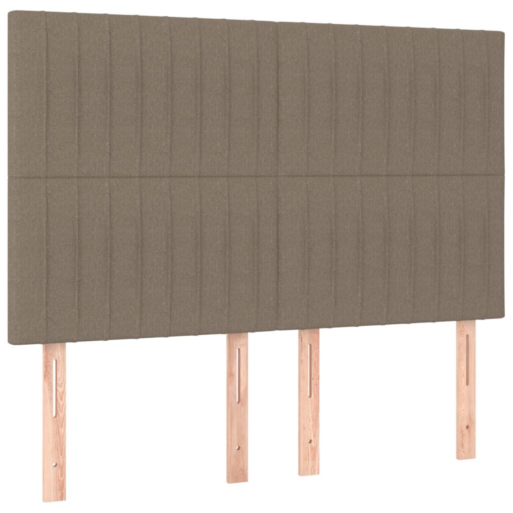 vidaXL Σκελετός Κρεβατιού Χωρίς Στρώμα Taupe 140x190 εκ. Υφασμάτινο
