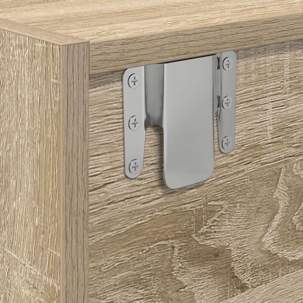 vidaXL Κομοδίνο ΤV Σομιέ Καρυδιά 100x31x25,5 εκ. Επεξεργασμένου Ξύλου
