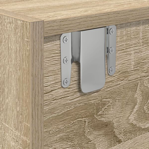 vidaXL Κομοδίνο ΤV Σομιέ Καρυδιά 100x31x25,5 εκ. Επεξεργασμένου Ξύλου