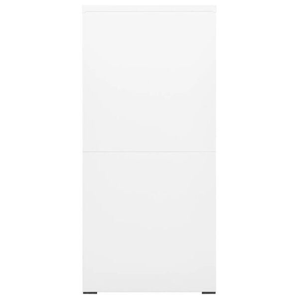 vidaXL Αρχειοθήκη Λευκή 46 x 62 x 133 εκ. από Ατσάλι