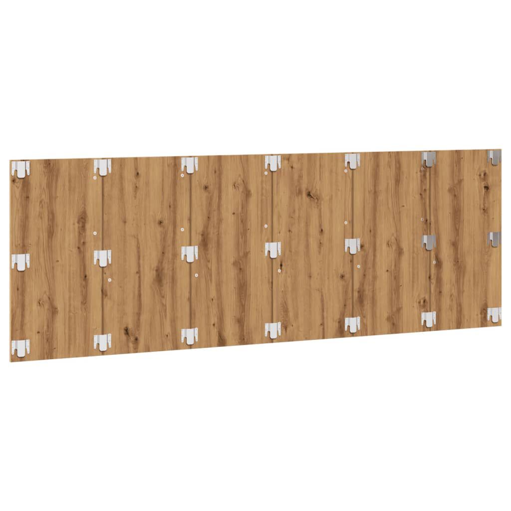 vidaXL Κεφαλάρι Κρεβατιού Αρτισιανή Δρυς 240x1,5x80εκ Επεξεργ. Ξύλο