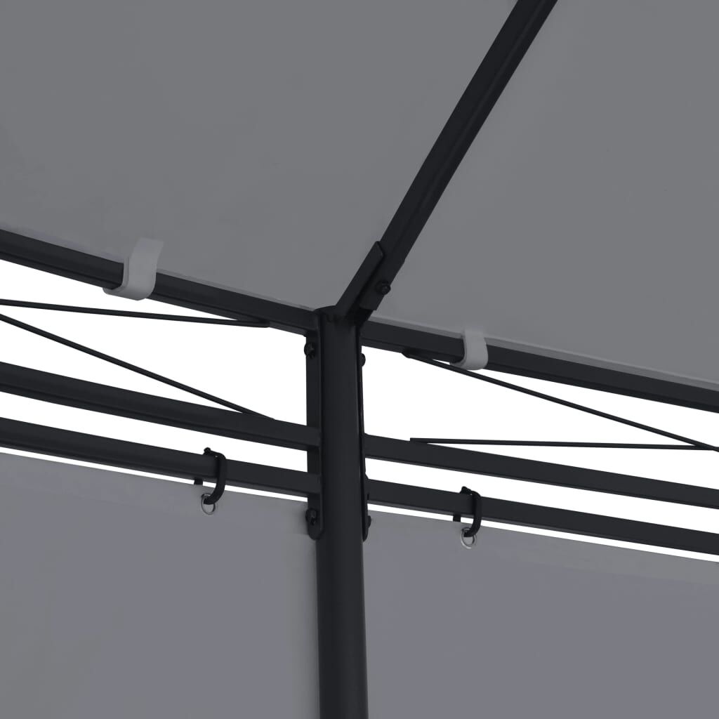 vidaXL Κιόσκι με Κουρτίνες Ανθρακί 520 x 349 x 255 εκ.