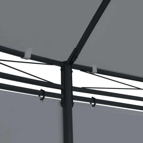 vidaXL Κιόσκι με Κουρτίνες Ανθρακί 520 x 349 x 255 εκ.