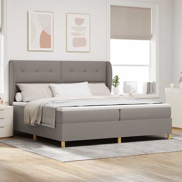 vidaXL &Kappa;&rho;&epsilon;&beta;ά&tau;&iota; &mu;&epsilon; &epsilon;&lambda;&alpha;&tau;ή&rho;&iota;&alpha; &mu;&epsilon; &sigma;&tau;&rho;ώ&mu;&alpha; Taupe 200 x 200 cm ύ&phi;&alpha;&sigma;&mu;&alpha;