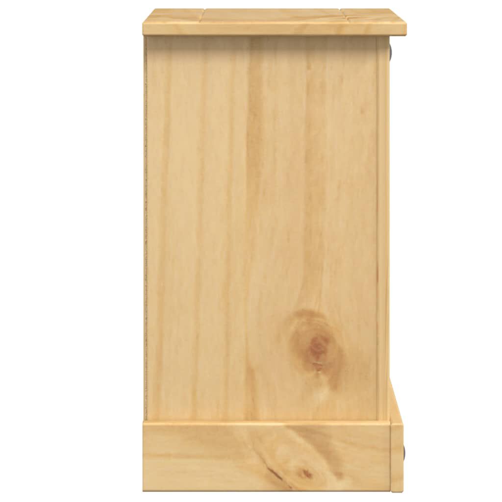 vidaXL Κομοδίνο Corona 35x32,5x58 εκ. από Μασίφ Ξύλο Πεύκου