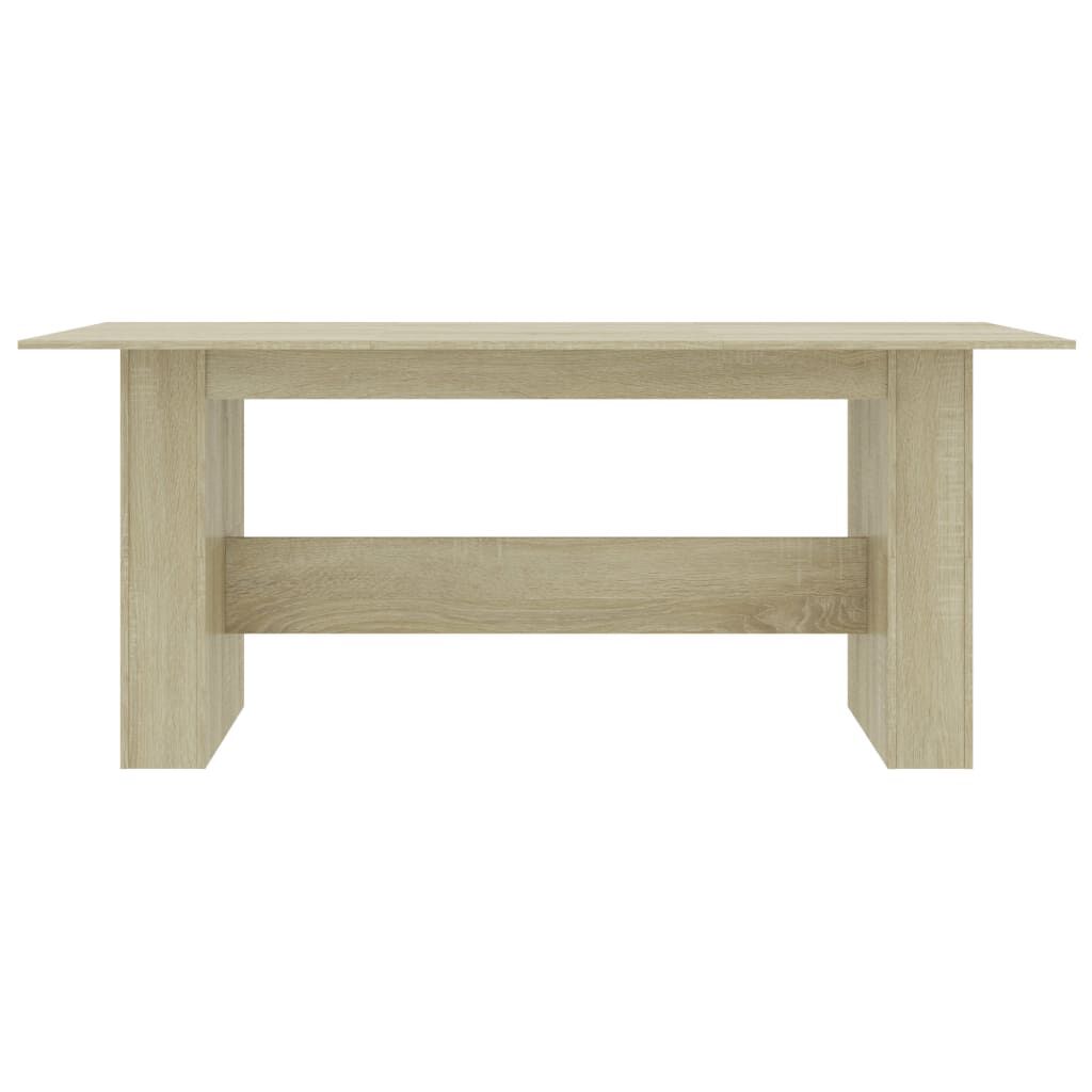 vidaXL Τραπεζαρία Sonoma Δρυς 180 x 90 x 76 εκ. από Επεξ. Ξύλο
